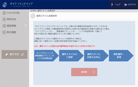 運用スタイル変更