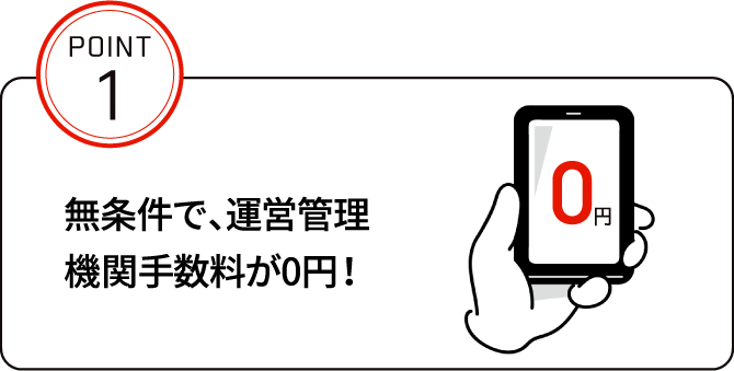 無条件で、運営管理機関手数料が0円！