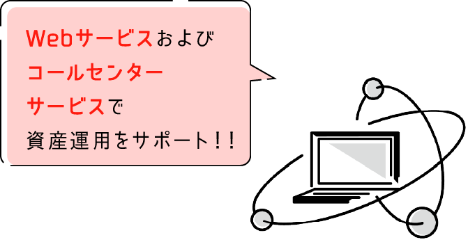 Webサービスおよびコールセンターサービスで資産運用をサポート！！