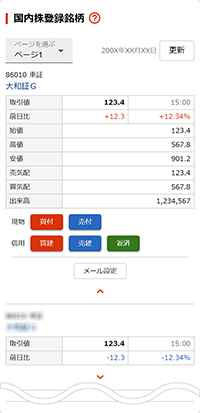 国内株登録銘柄一覧