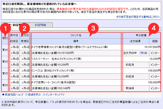 注文・約定照会