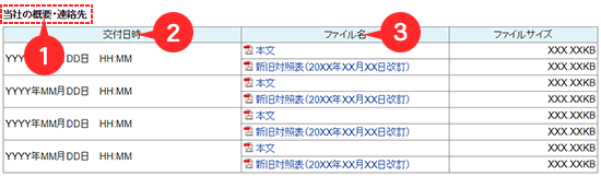 交付書面電子交付（過去）　ファイル選択