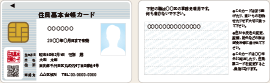 住民基本台帳カード（顔写真あり）