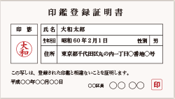 印鑑登録証明書