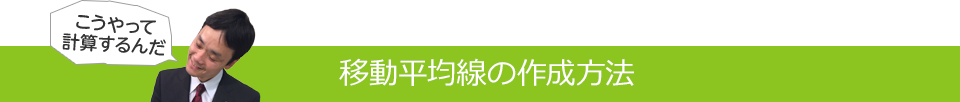 移動平均線の作成方法