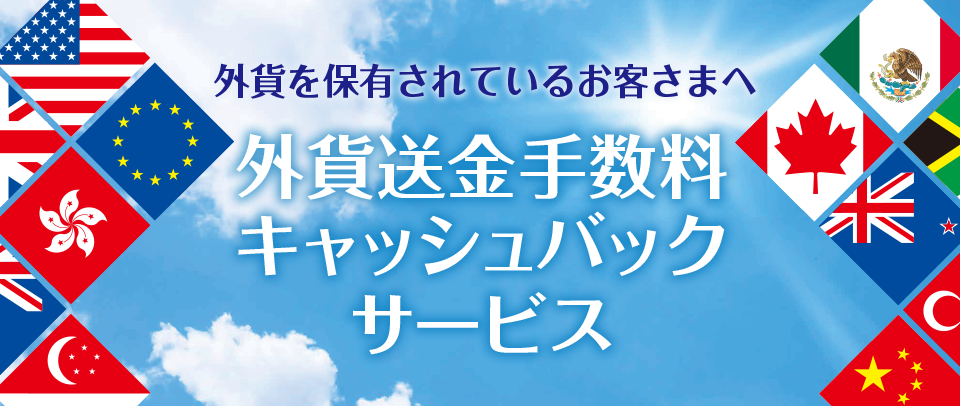 外貨送金手数料キャッシュバックサービス